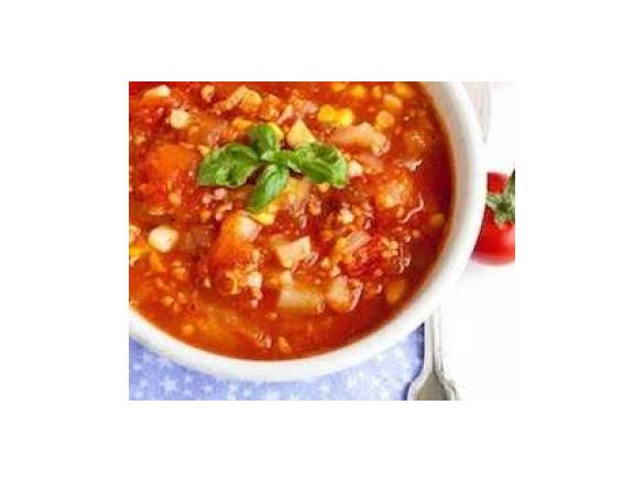 Spiced Mexican Tomato & Corn Soup