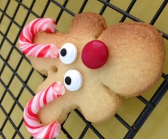 Candy Cane Reindeer Cookies