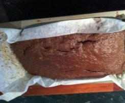 Chocolate chia brownie slice