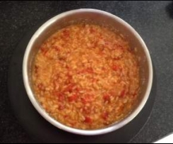 Sun-dried (Semi-dried) Tomato & Capsicum Risotto