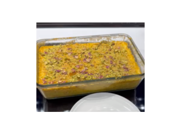 Variation Knafeh (Middle Eastern Custard Dessert)