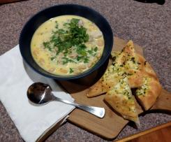 Hearty Italian Fennel and Chicken Soup with White Beans