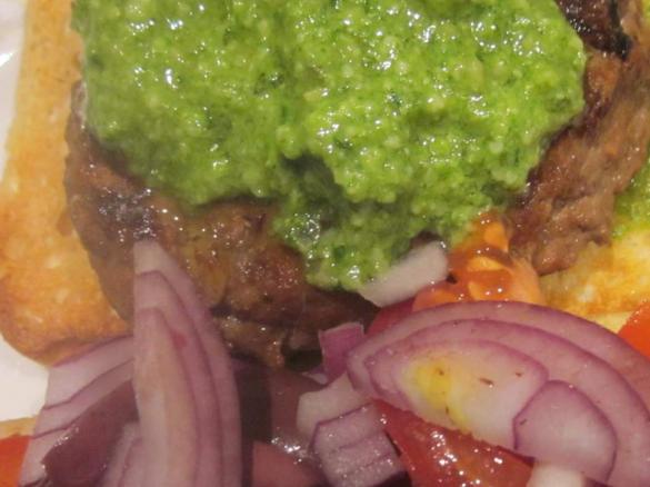  Burgers with Basil Pesto
