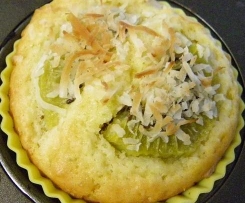 Kiwi, Lime and Coconut Muffins