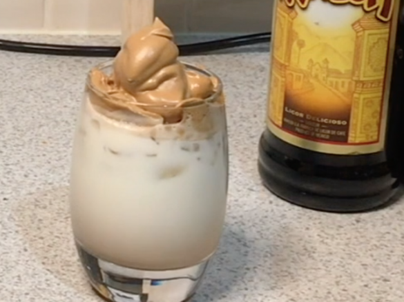 "Boozy" Dalgona Coffee Whip