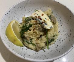 Lemon, Mushroom & Blue Cheese Risotto