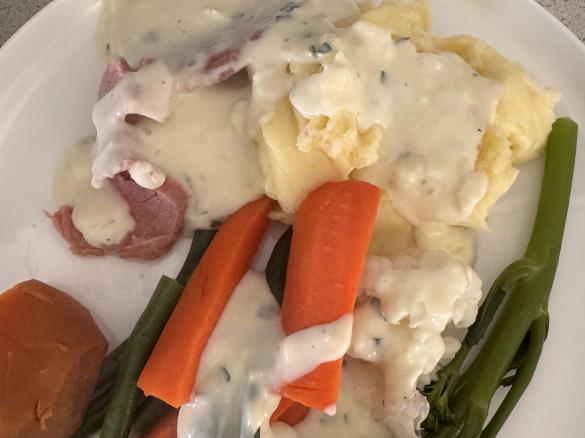 White Sauce for corned beef