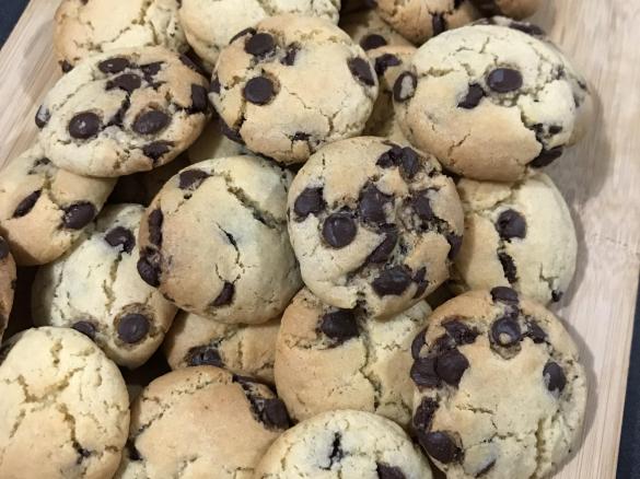 Soft and Chewy Choc Chip Cookies