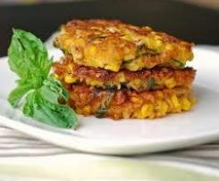 Chicken and corn fritters