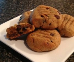 Peanut Butter Choc Chip Cookie Dough Bites (no flour, no oil, no added white sugar)