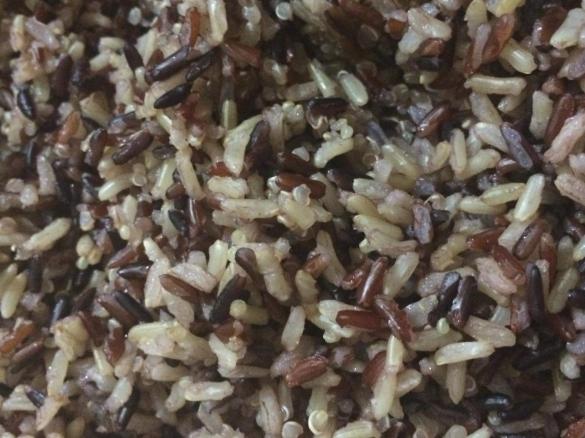 Steamed Wild Mountain Rice mix with Quinoa