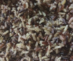 Steamed Wild Mountain Rice mix with Quinoa
