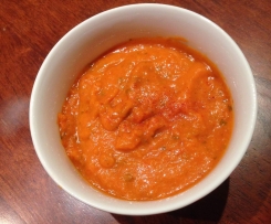 Tomato, Red Capsicum & Chorizo Soup