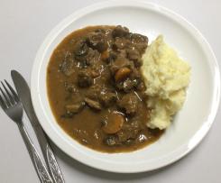 BEEF, MUSHROOM & CARROT CASSEROLE VARIANT