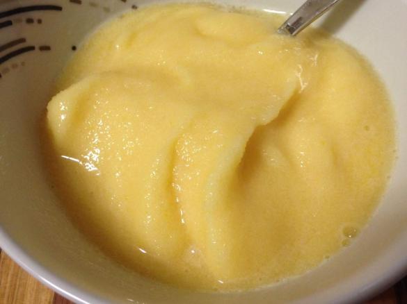 Peach, Pear and Apricot Sorbet