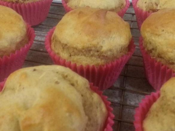 Sugar Free Banana Date Muffins