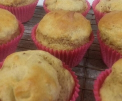 Sugar Free Banana Date Muffins