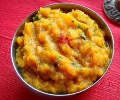 Kaddu Ki Sabzi (Indian pumpkin curry)