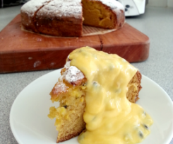 Passionfruit Curd Cake
