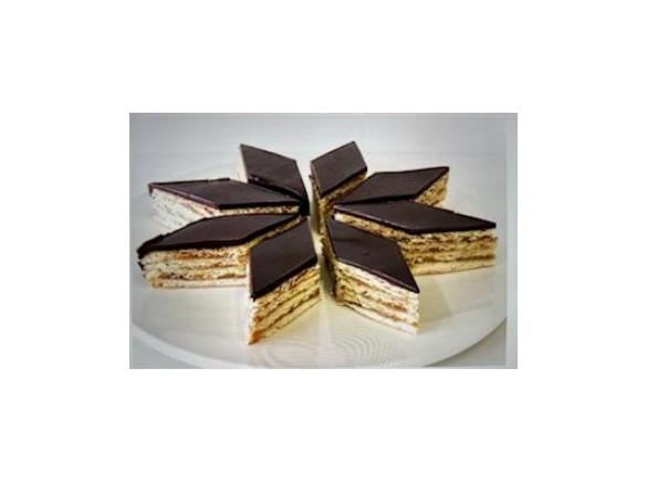 Zserbo aka Gerbeaud cake (Hungarian layer cake)