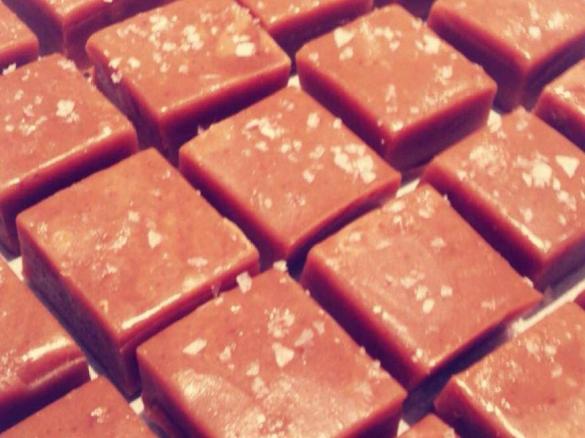 Salted caramel fudge