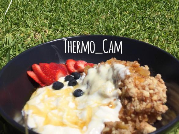 Paleo Peach & Pear Crumble