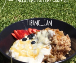Paleo Peach & Pear Crumble