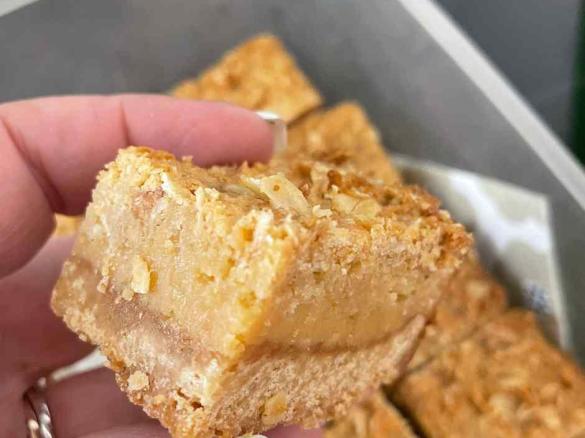 Kyra's Anzac Crumble Caramel Slice