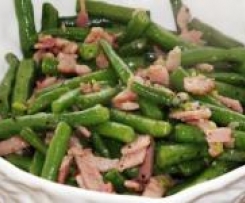 French Beans with Garlic and Bacon