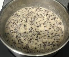 Black and White Coconut Rice Pudding