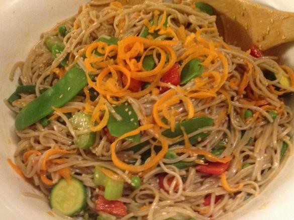 Warm Soba Noodle Salad