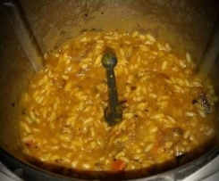 Leftover dinner risotto