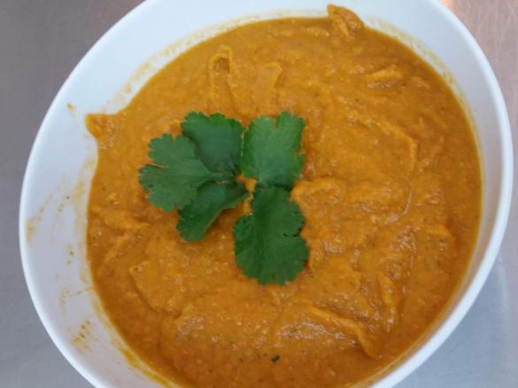 Butternut squash, courgette & chorizo soup