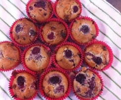 White Chocolate & Raspberry Muffins (Dairy Free options)