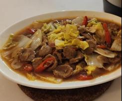 Stir Fried Meatballs with Chinese Cabbage by Levi