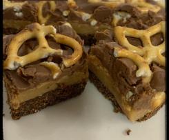Chocolate Peanut Butter & Pretzel Slice