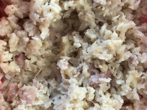 Variation Creamy Cauliflower & Bacon Risotto