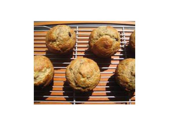Banana choc chip muffins