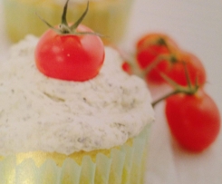 Basil Pesto Cupcakes
