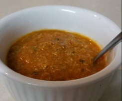 Tomato Soup with Shredded Chicken