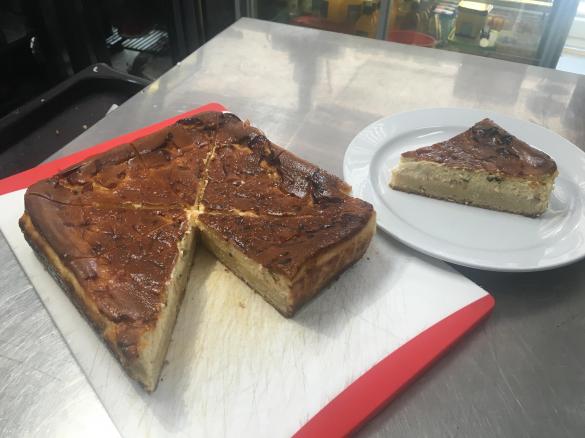 PASSIONFRUIT CHEESECAKE SLICE