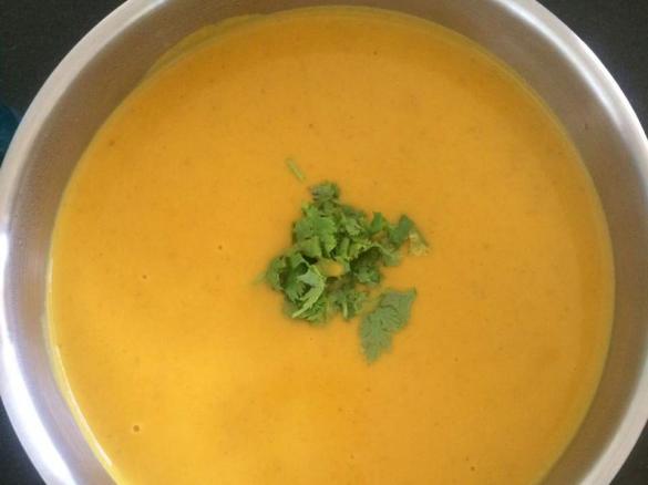 Curried Pumpkin Soup with Coconut Milk