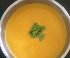 Curried Pumpkin Soup with Coconut Milk