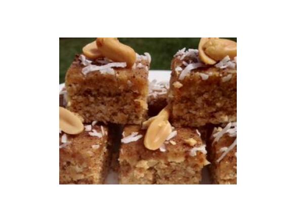 Peanut & Caramel Slice - Refined Sugar & Gluten Free