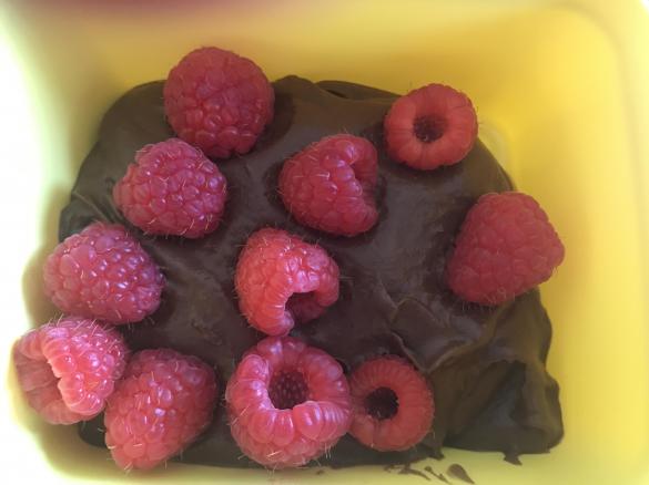 Raw avocado chocolate mousse