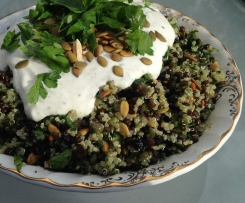 Crunchy Quinoa & Puy Lentil Salad with Yoghurt Dressing