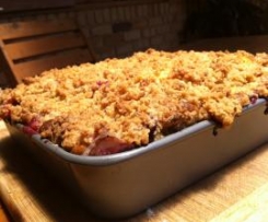 Plum Streusel Kuchen (Plum Cake with Crumble Topping)