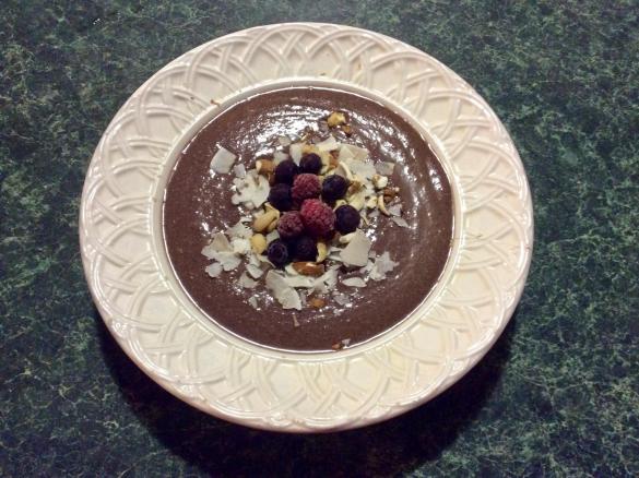 Triple-Choc Blueberry and Zucchini Smoothie Bowl