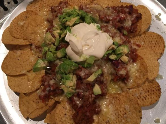 Nachos with Beans and Vegetarian mince (T.V.P.)