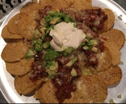 Nachos with Beans and Vegetarian mince (T.V.P.)